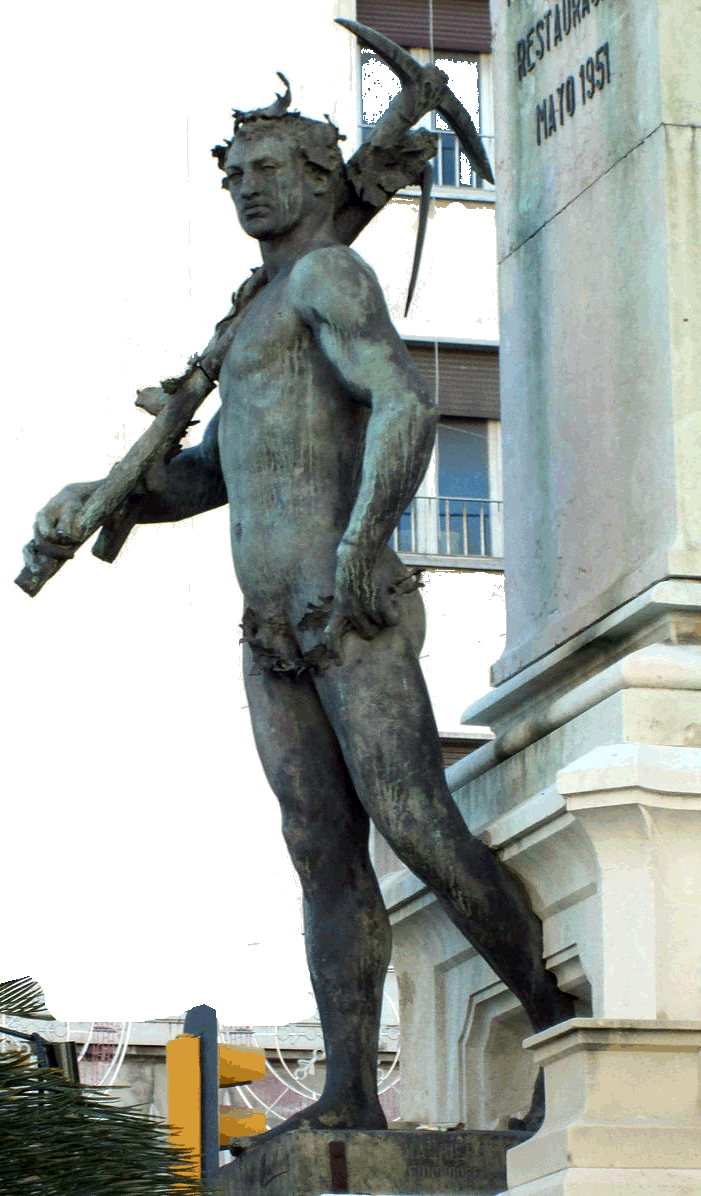 Alegoría del trabajo. Conjunto escultórico Marqués de Larios