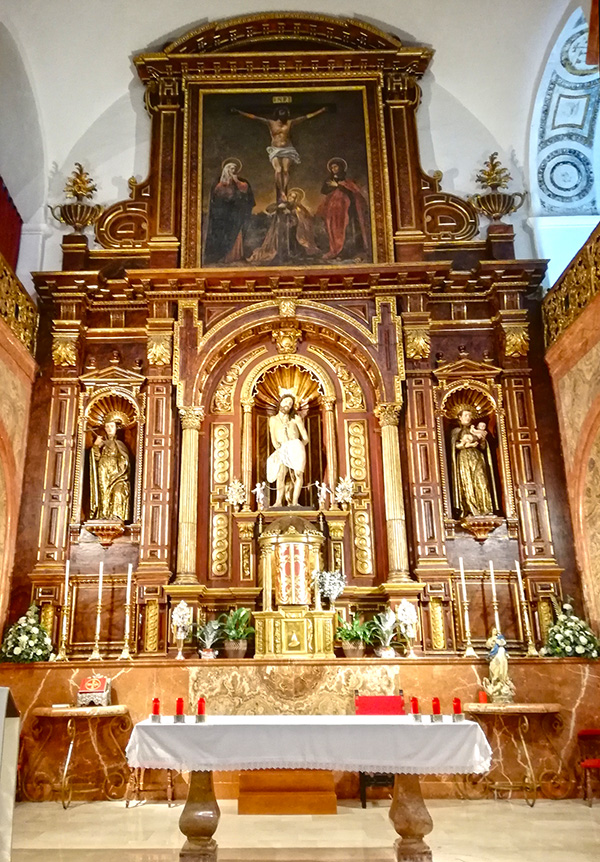 Retablo mayor. Iglesia del Santo Cristo de la Salud